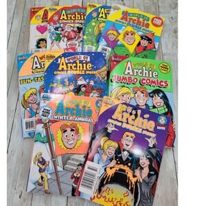 The Archie Library World Of Archie, Double Didest, Jumbo Comics Lot Of 9 Books